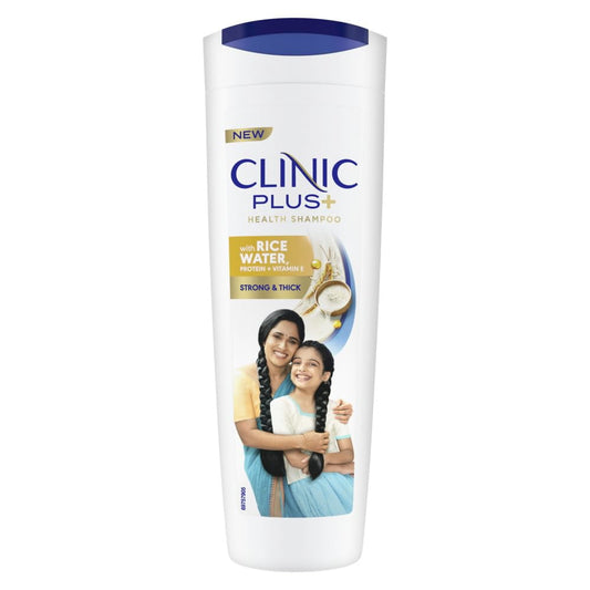 Clinic Plus Strong & Thick Shampoo with Milk Protein + Almond Oil for Hair Strengthening,