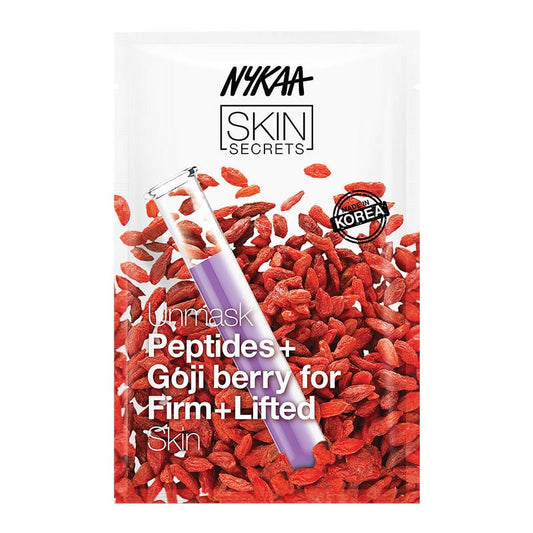 Nykaa Skin Secrets Active Solutions Peptides + Goji Berry Sheet Mask For Firm & Lifted Ski