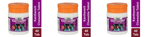 Patanjali MANOHAR DIVYA KANTHAMRIT CHEWABLE TABLET 40 N 6 GM PACK OF 4