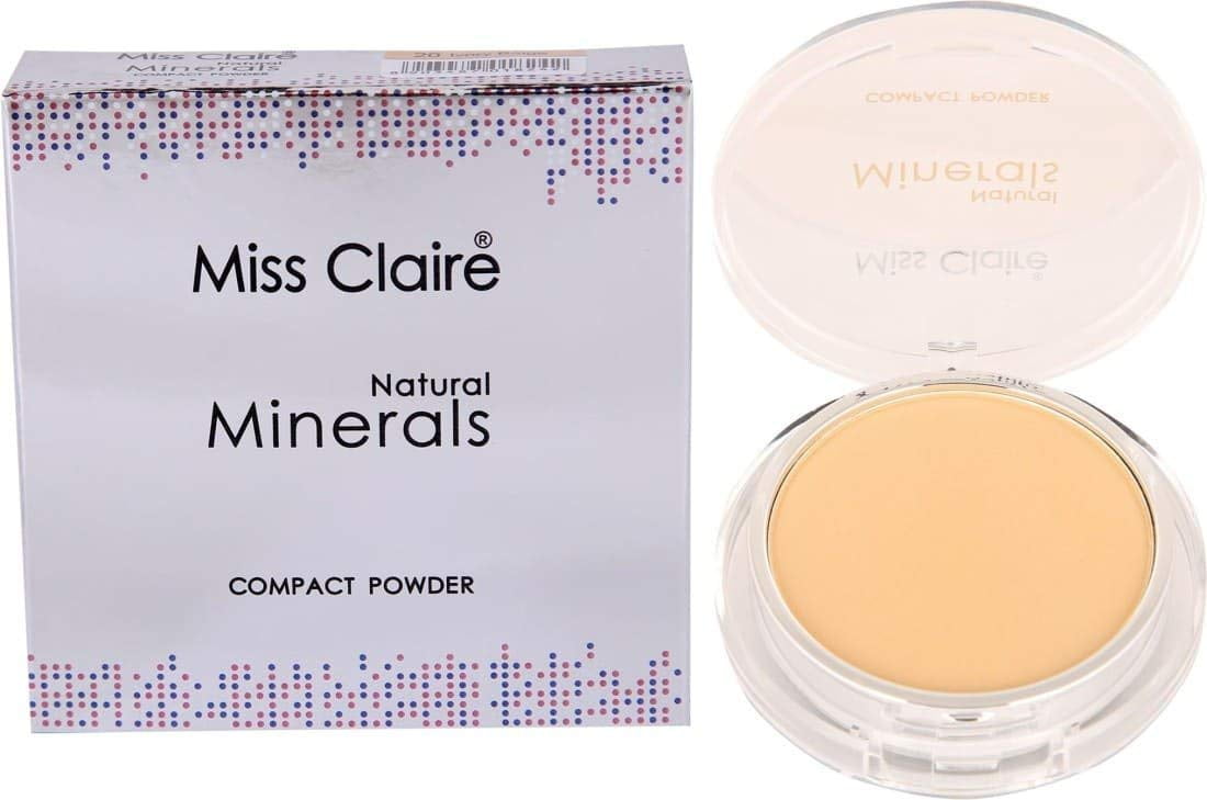 Miss Claire Natural Mineral Compact Powder, 23 Brown, 7 g