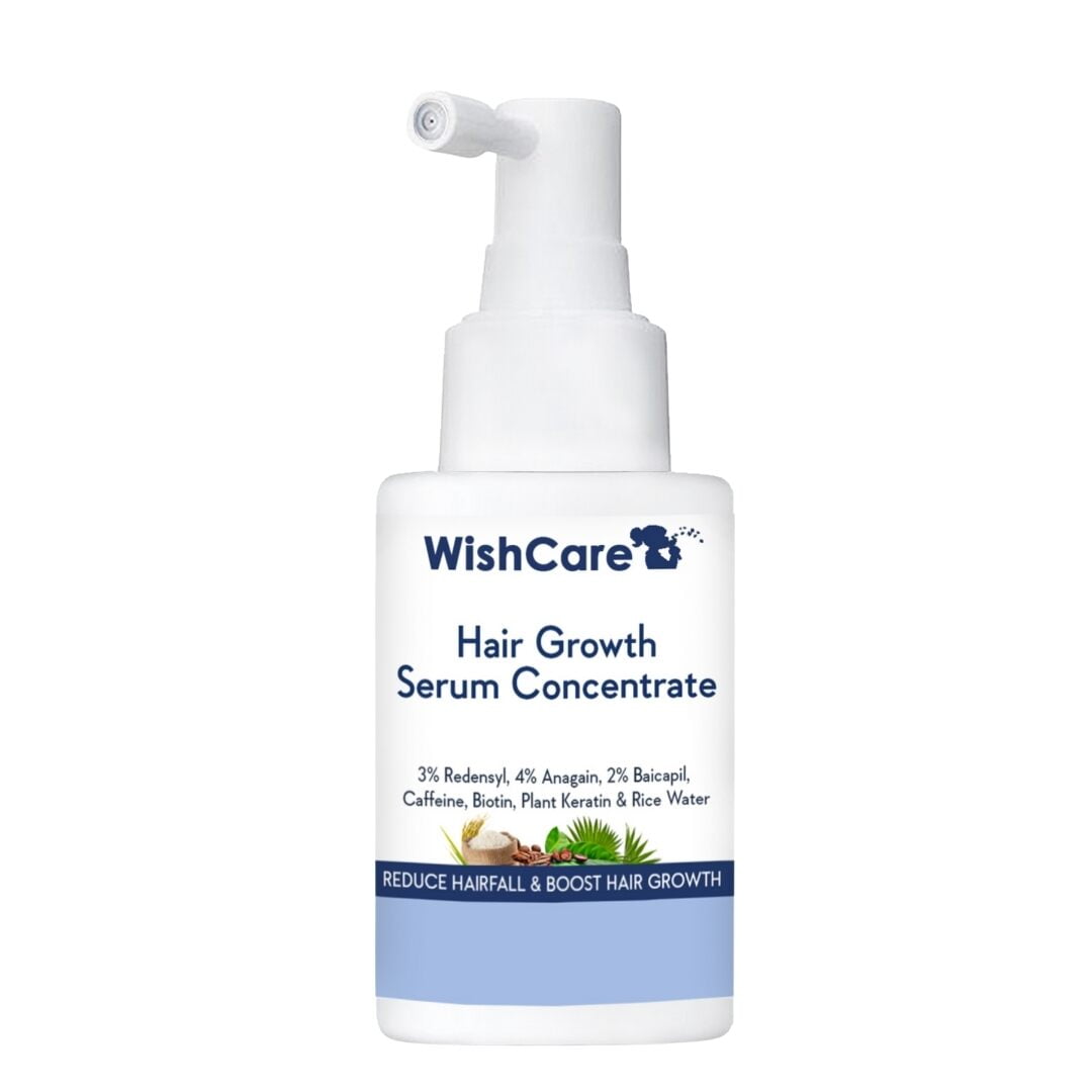 WishCare Hair Growth Serum Concentrate - 3% Redensyl, 4% Anagain, 2% Baicapil, Caffeine, B