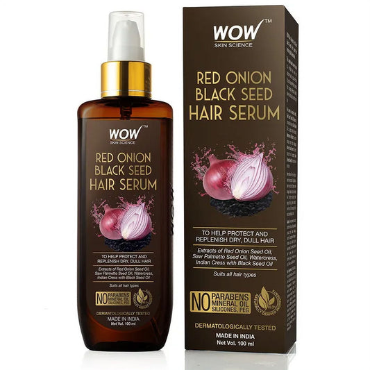 Wow Skin Science Onion Hair Serum for Hair Growth, Hair Fall Control, Dry and Frizzy Hair