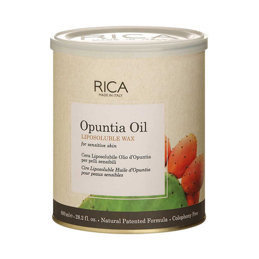 Rica Opuntia Oil Liposoluble Wax for Sensitive and Delicate Skin - Less Redness, Superior