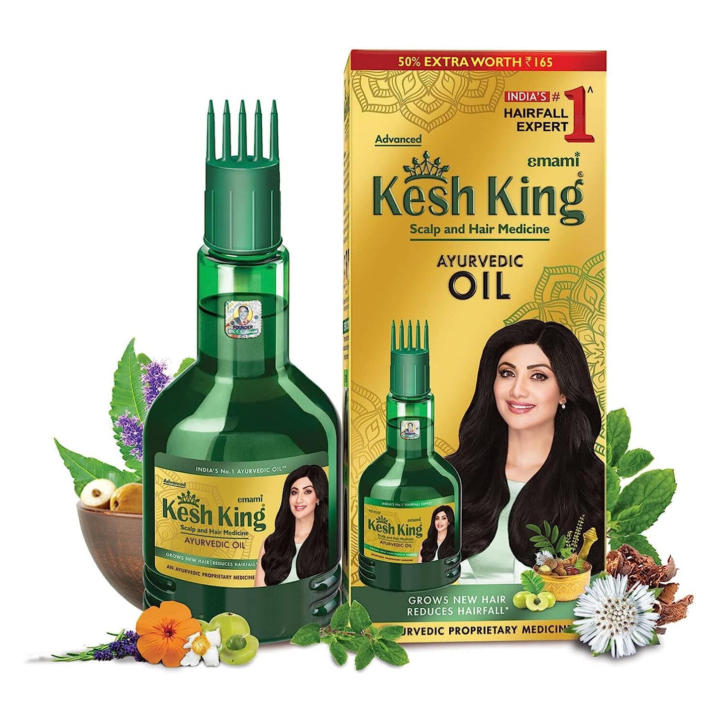 Kesh King Ayurvedic Anti Hairfall HairOil|Hair Growth Oil| Reduces Hairfall |21 Natural In