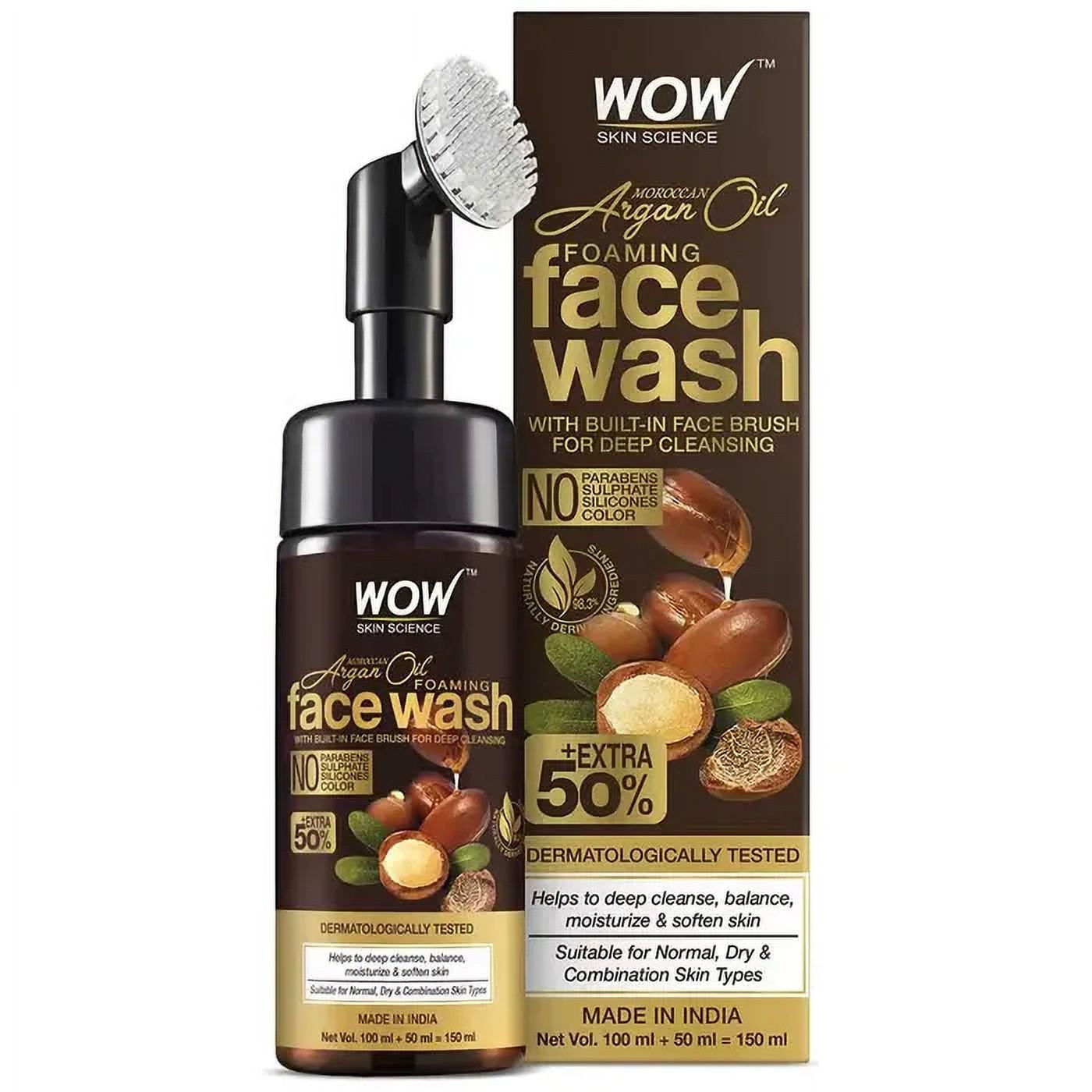 Wow Skin Science Moroccan Argan Oil FaceWash 150ml