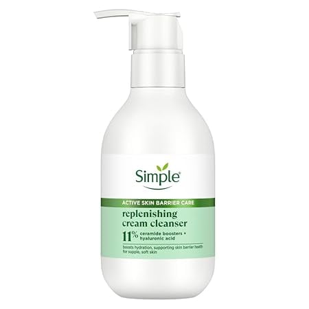 simple Active Skin Barrier Care Replenishing Cream FaceCleanser 150Ml For Dry, Sensitive S