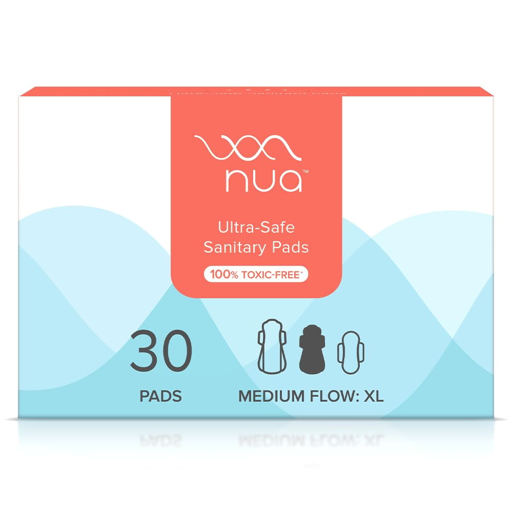 Nua Ultra-Safe Sanitary Pads XL+: 30 U