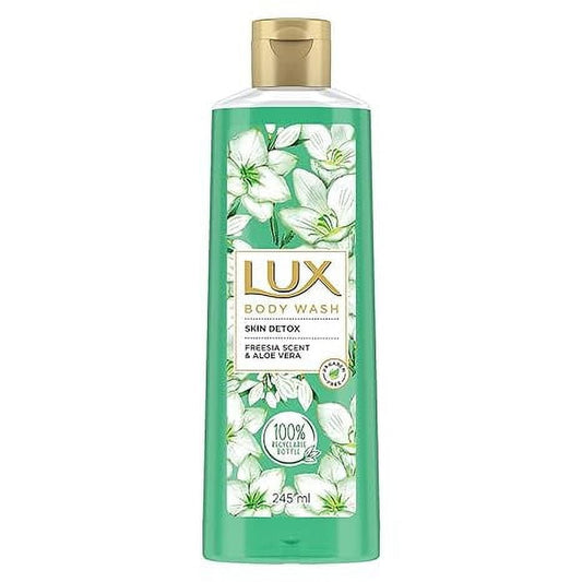 LUX Shower Gel, Freesia Scent & Aloe Vera Bodywash, Skin Cleanser With Long Lasting Fragra
