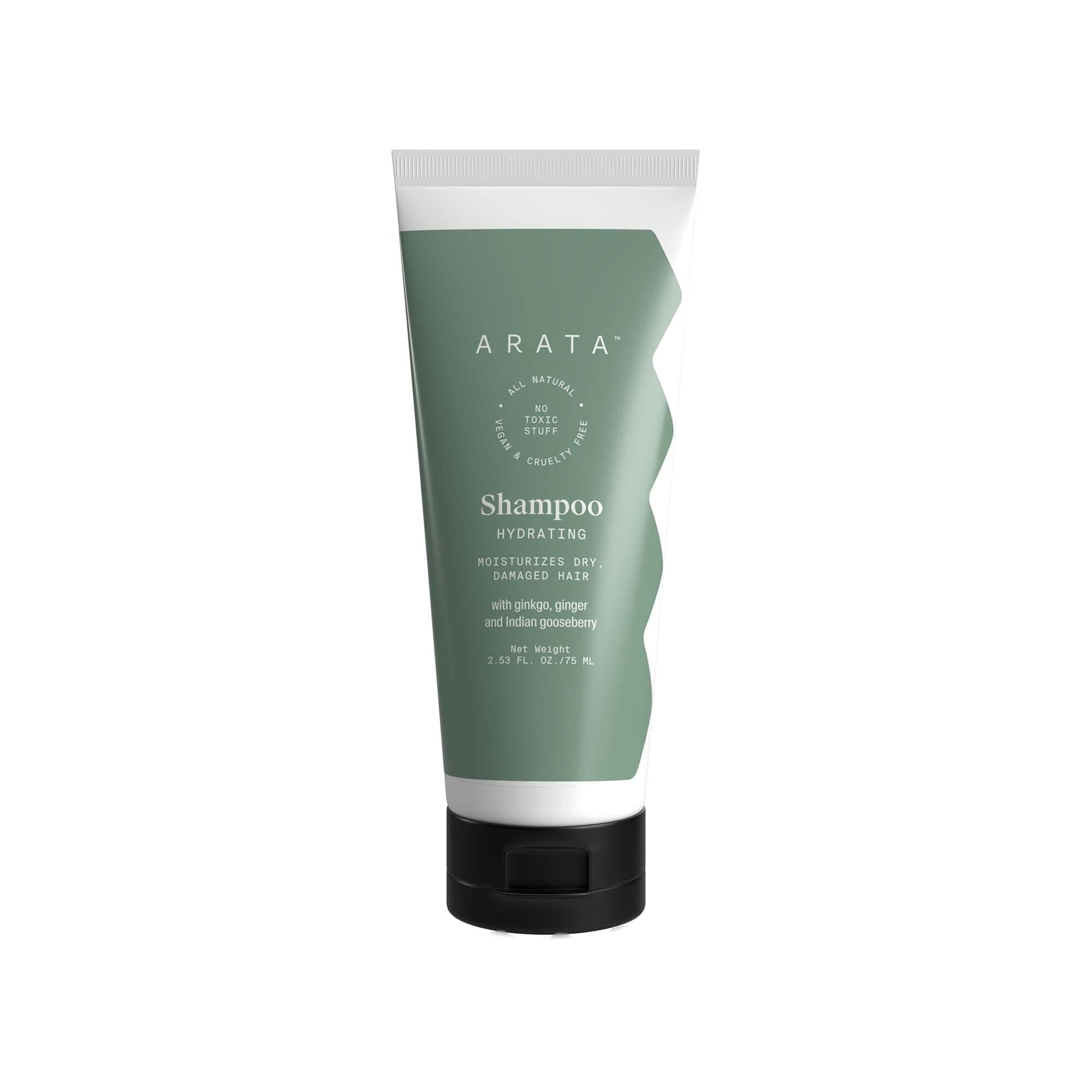 Arata Natural Hydrating Hair Shampoo (75 Ml) | With Ginkgo, Ginger & Gooseberry For Women