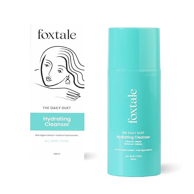 FoxTale The Daily Duet Gentle Hydrating FaceWash And Makeup Remover|Hyaluronic Acid And Re