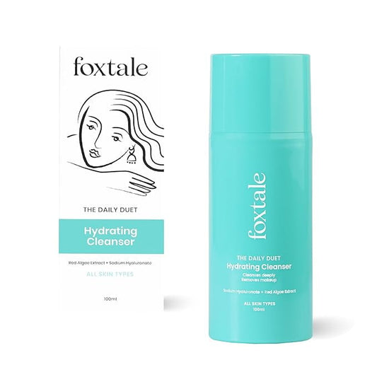FoxTale The Daily Duet Gentle Hydrating FaceWash And Makeup Remover|Hyaluronic Acid And Re