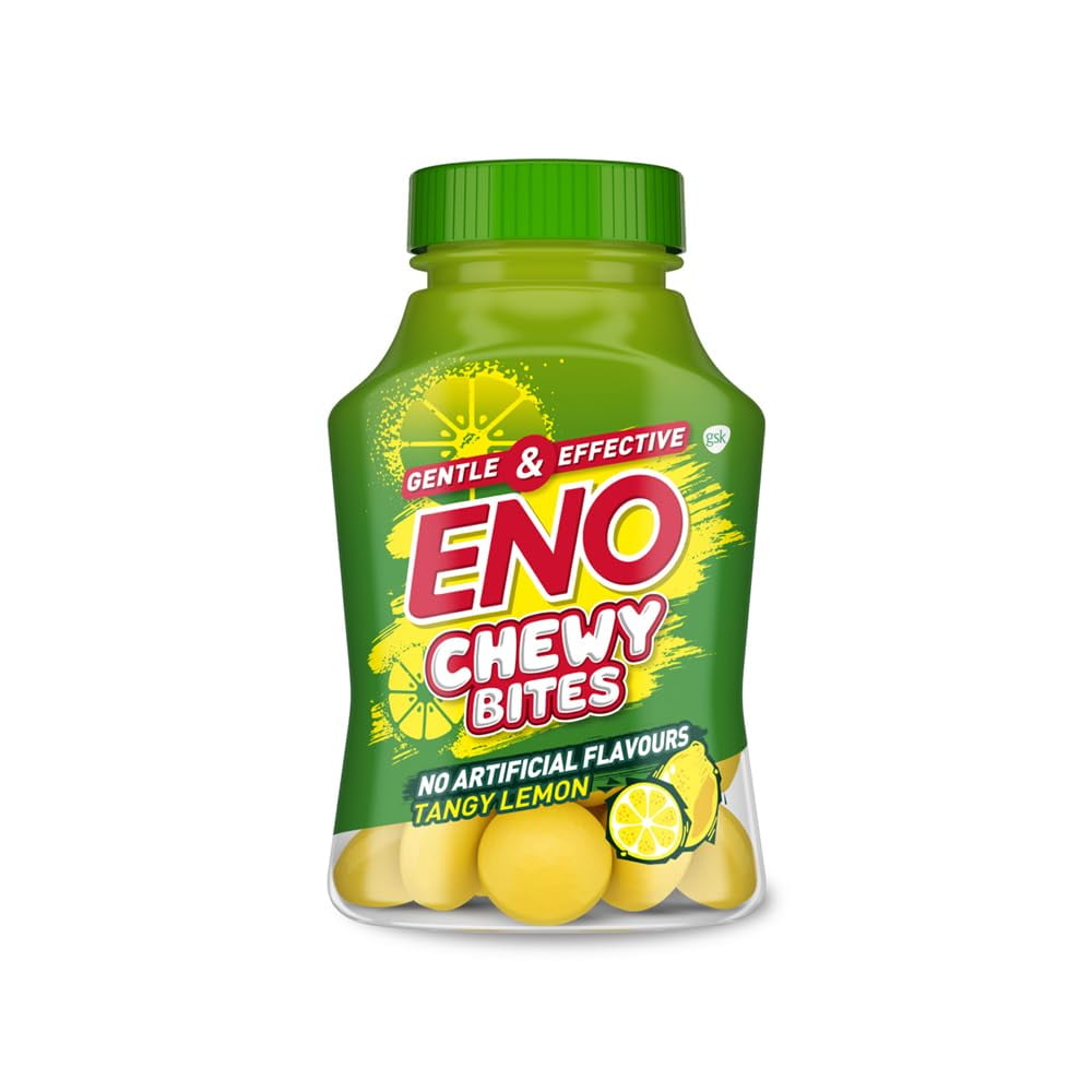 ENO CHEWY BITES: Tasty Chewable Antime, Anywhere (Lemon) â€“ (30 Tabs)