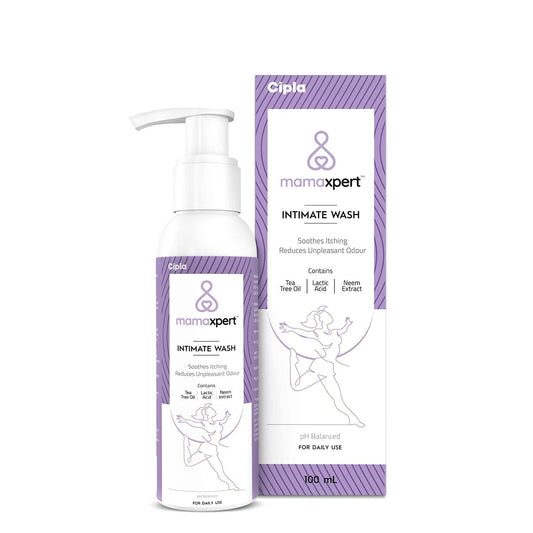 Cipla Mamaxpert Intimate Wash for Women, Enriched with Tea Tree Oil & Neem Extract, Anti-B