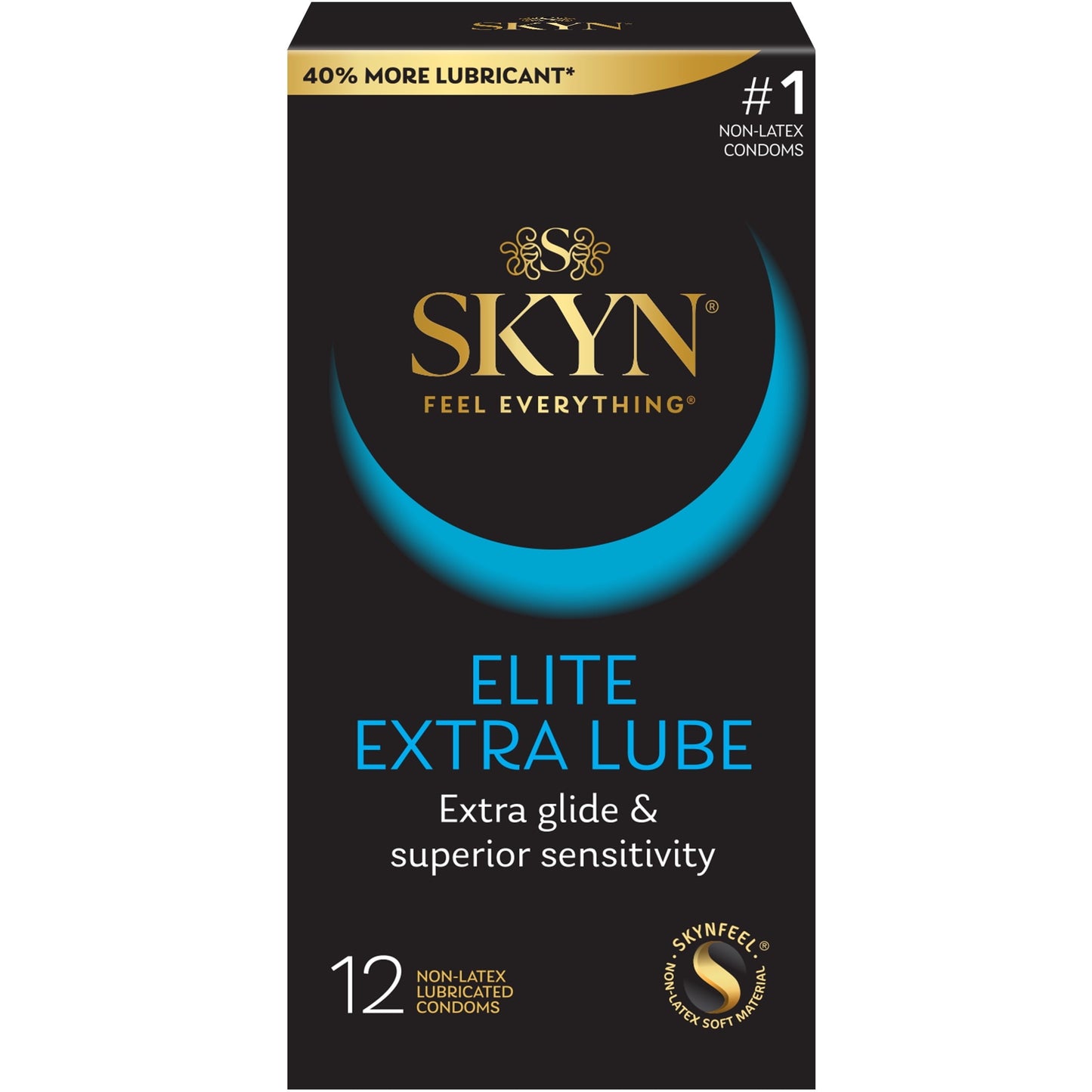 SKYN Elite Non-Latex Extra Lubricated Condoms, 12 Count