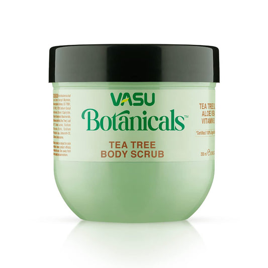 Vasu Botanicals Tea Tree Body Scrub 200Ml- For Acne & Pimple, Helps To Control Acne And Fi
