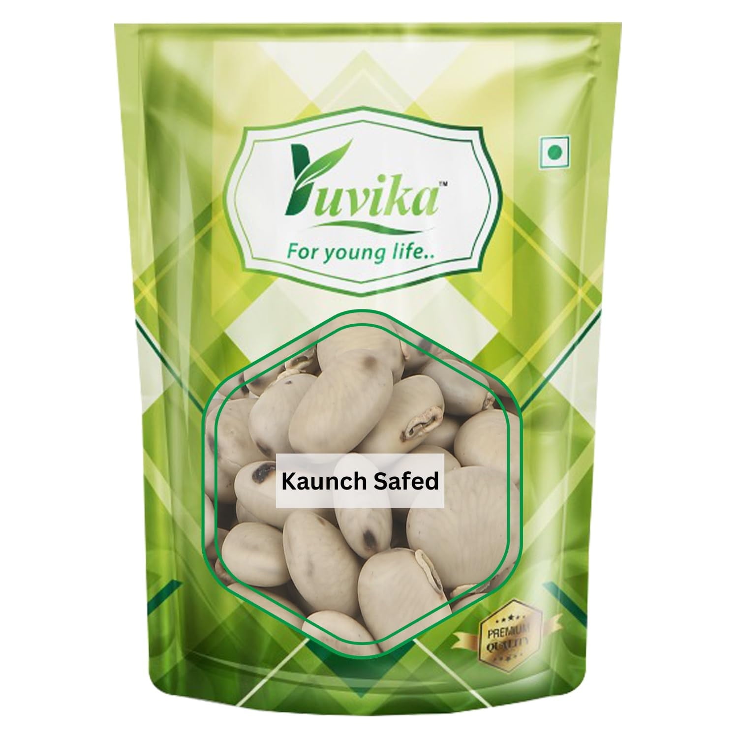 Yuvika Kaunch Safed - Mucuna Pruriens White Kaunch Seeds (400 Grams)