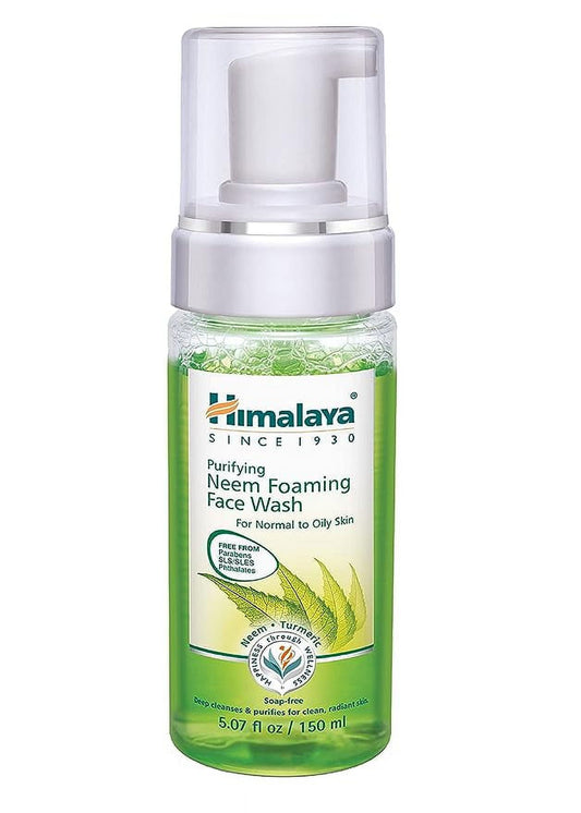Himalaya Purifying Neem Foaming FaceWash with Neem and Turmeric for Occasional Acne, 5.07