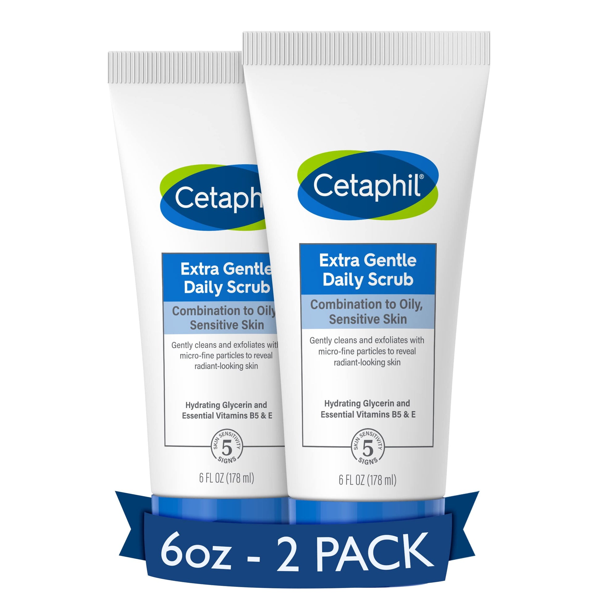 Cetaphil Exfoliating FaceWash, Extra Gentle Daily Face Scrub, Gently Exfoliates & Cleanses