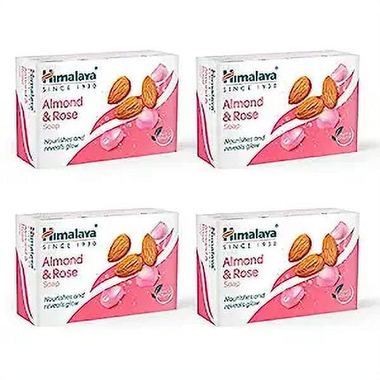 Himalaya Herbals Soap, Almond and Rose, 125g (Pack of 4)