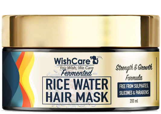 WishCare Fermented Rice Water HairMask- Strength & Growth Formula - For Dry & Frizzy Hair