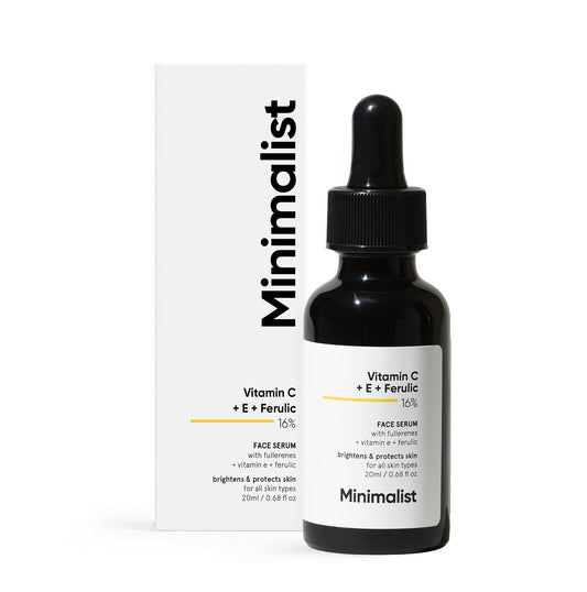 Minimalist 16% Vitamin C FaceSerum with Antioxidants for Anti Aging & Glow | Reduces Skin