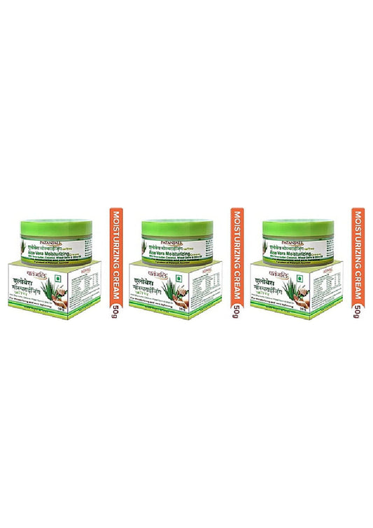 Pack Of 3 - Patanjali Aloe Vera Cream - 50 Gm (2 Oz)