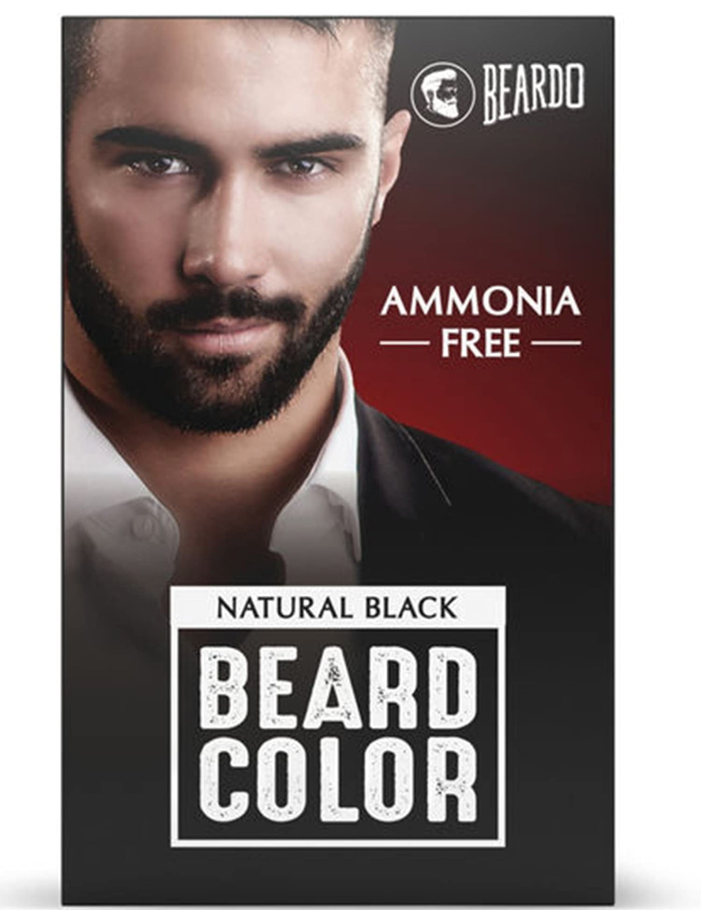 Beardo Beard Color For Men - Natural Black | Long Lasting | No Ammonia | Easy to apply, No