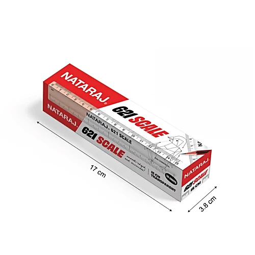 Nataraj 621 Scale 15 CM | Pack of 20