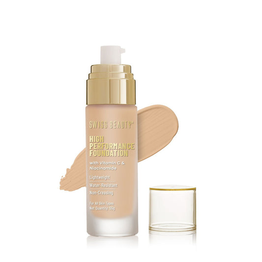 Swiss Beauty High Performance Foundation With Vitamin C & Niacinamide - 04 Natural Nude