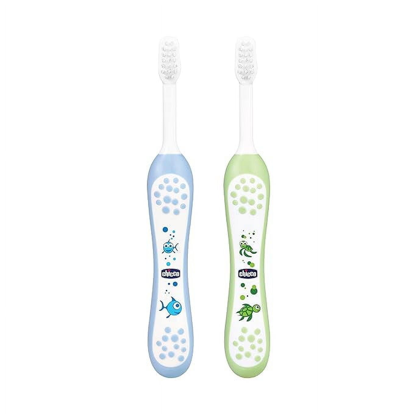 Chicco Kid Manual Toothbrush Set Blue + Green 6M-36M