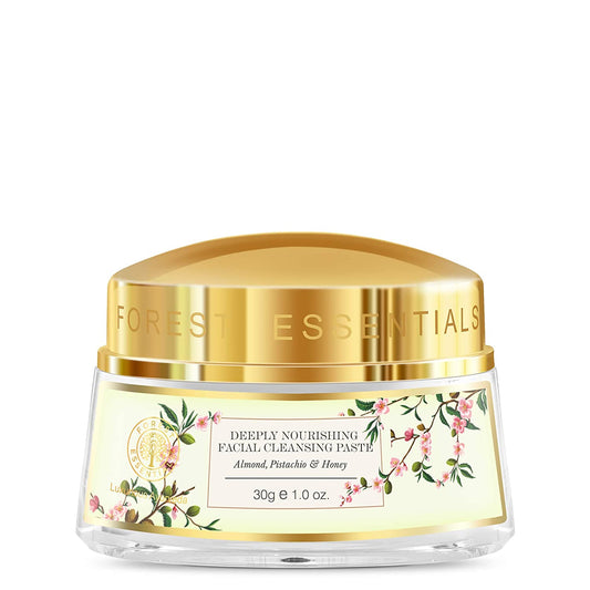 Forest Essentials Deeply Nourishing Facial Cleansing Paste, Almond, Pistachio and Honey, 3