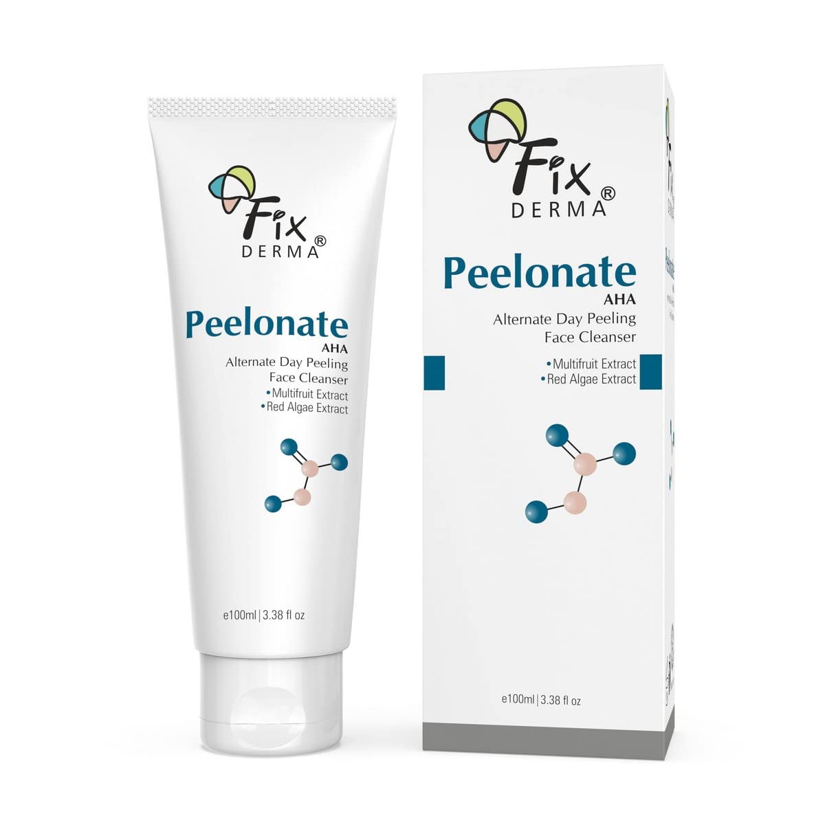 Fixderma Peelonate AHA FaceCleanser | Face Exfoliator| Uneven skin tone, Non-comedogenic f