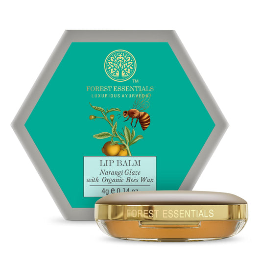 Forest Essentials Luscious LipBalm Narangi Glaze|With Softening Butters|Lip Moisturiser Fo