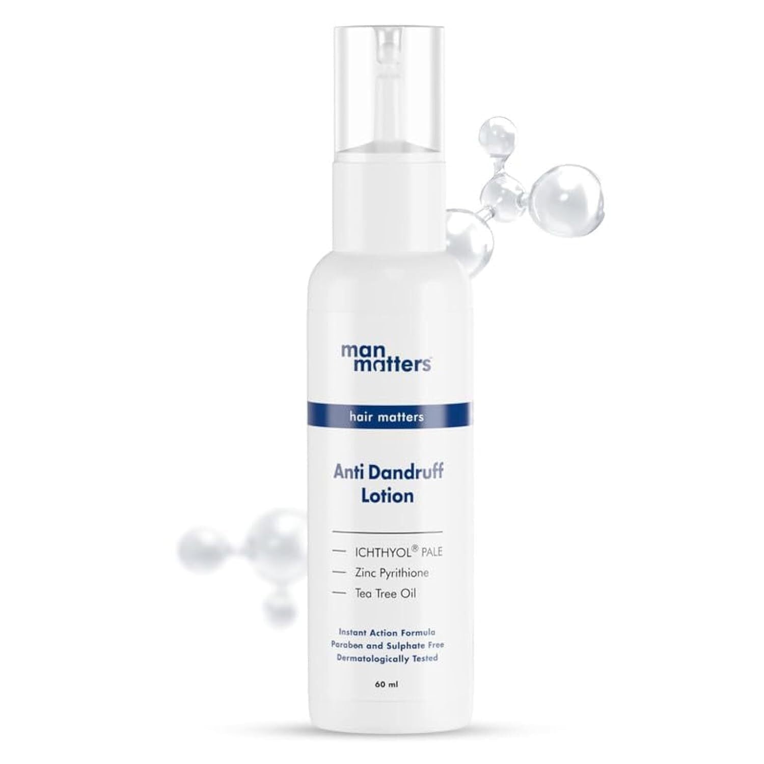 Man Matters Anti Dandruff Lotion for Men [60ml] | Instant Itch Relief Cooling with Mentho