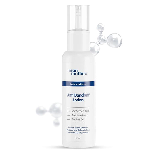 Man Matters Anti Dandruff Lotion for Men [60ml] | Instant Itch Relief Cooling with Mentho