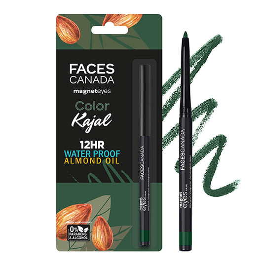 FACES CANADA Magneteyes Color Kajal - Green Appreciation 02, 0.30g | Highly Pigmented Kohl