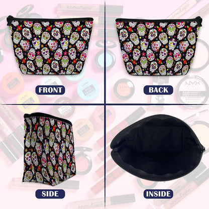 Makeup Bag Day Of The Dead Sugar Skull Cosmetic Bag