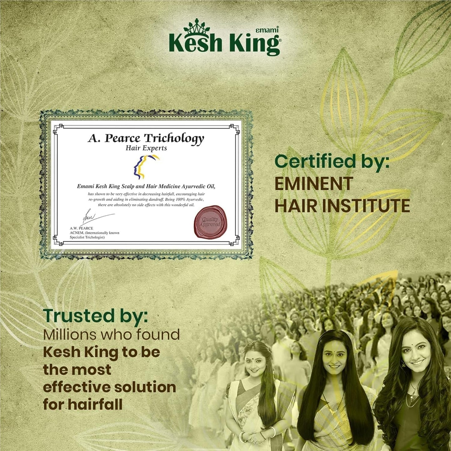 EMAMI KESH KING Herbal & Natural HairOil 300ml Pack