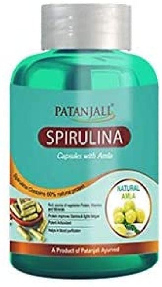 Patanjali Spirulina Capsule with Amla 60 Tabs (Pack of 1)