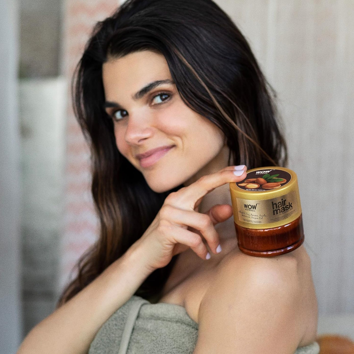 WOW Moroccan Argan Oil Hair Mask: Soy Amino Acids, 200 ml