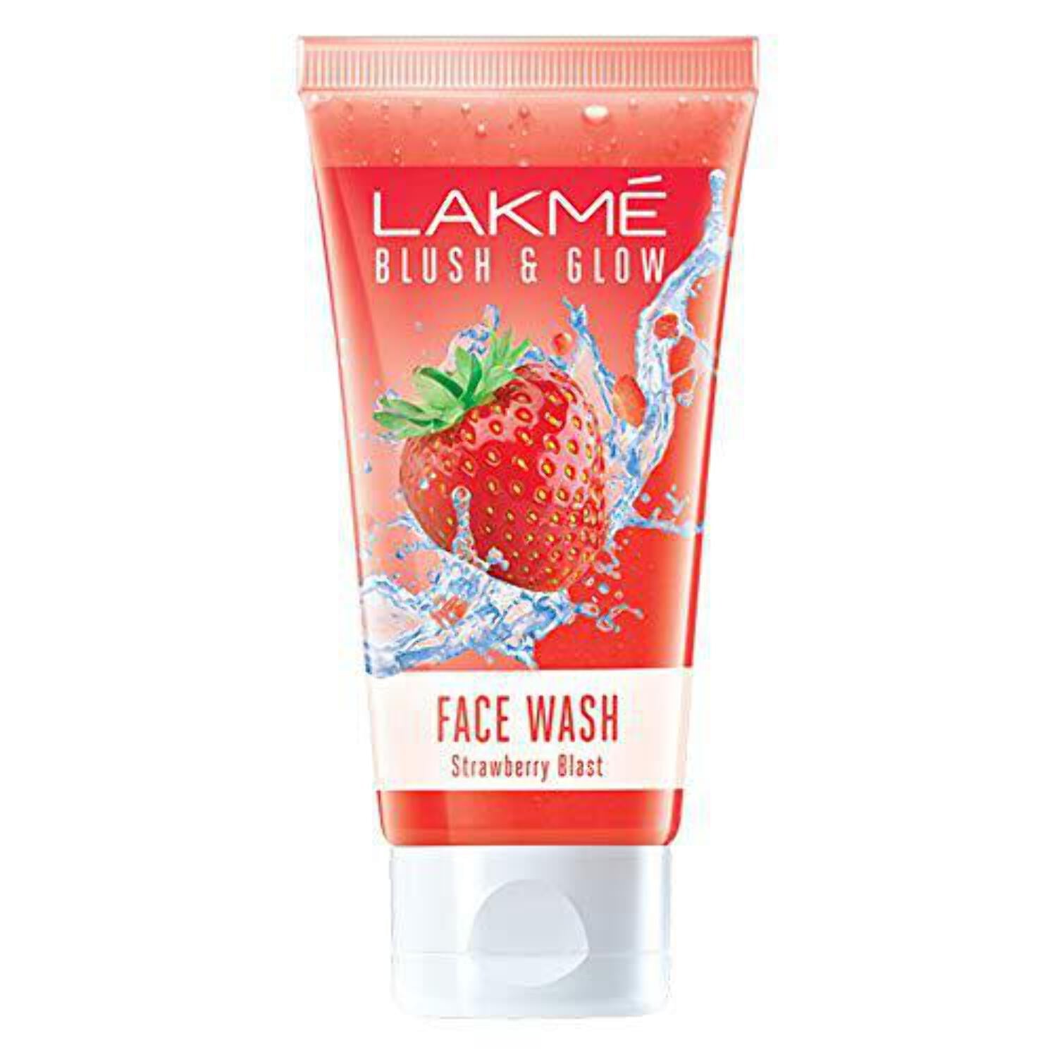 Lakme Blush Glow Strawberry Refreshing Gel FaceWash 100 g, With 100% Natural Fruit for Gl