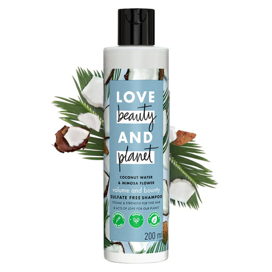 Love Beauty and Planet Coconut Water & Mimosa Flower Sulfate Free Volume and Bounty Shampo