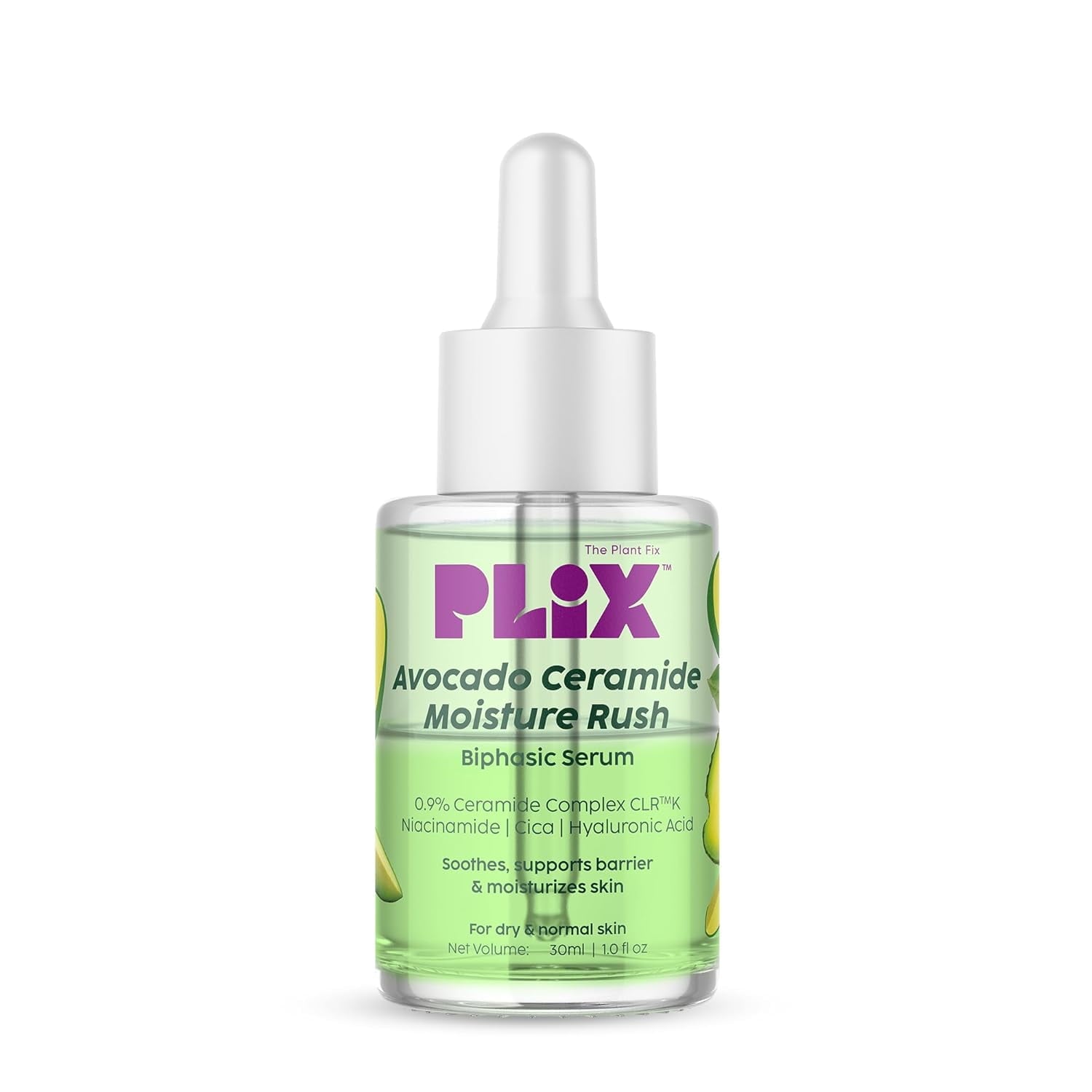 PLIX - THE PLANT FIX Avocado Ceramide Moisture Rush Biphasic Serum| For Deep Nourishment &