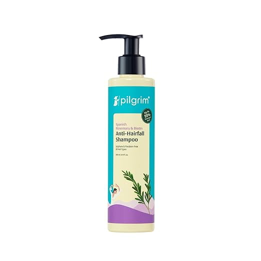 Pilgrim Spanish Rosemary & Biotin Anti Hairfall Shampoo for Reducing Hair Loss & Breakage