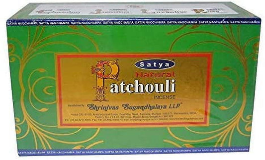 Satya Natural Patchouli Incense 15g x 12 packets