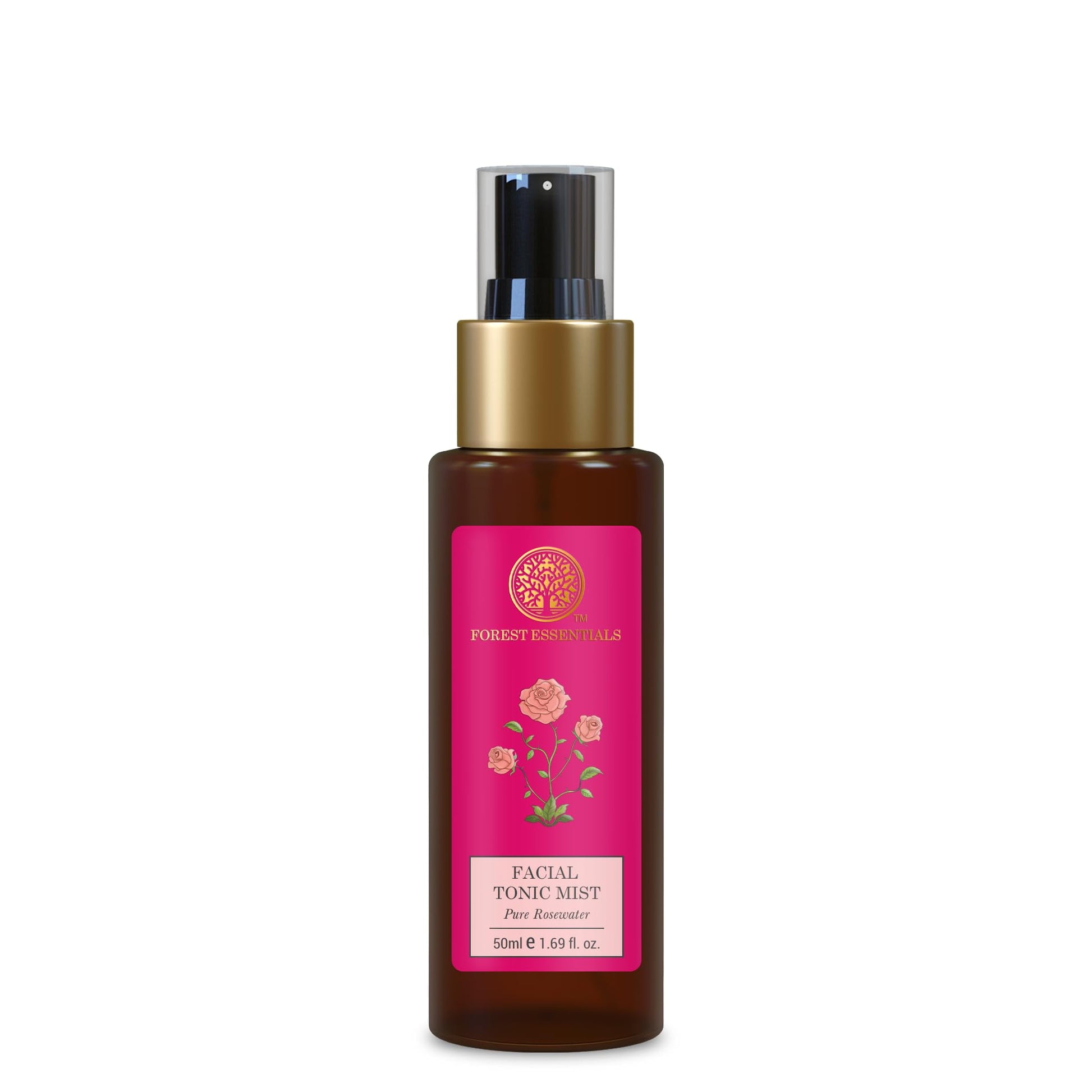 Forest Essentials Travel Size Facial Tonic Mist Pure Rosewater | Refreshing Face Toner For