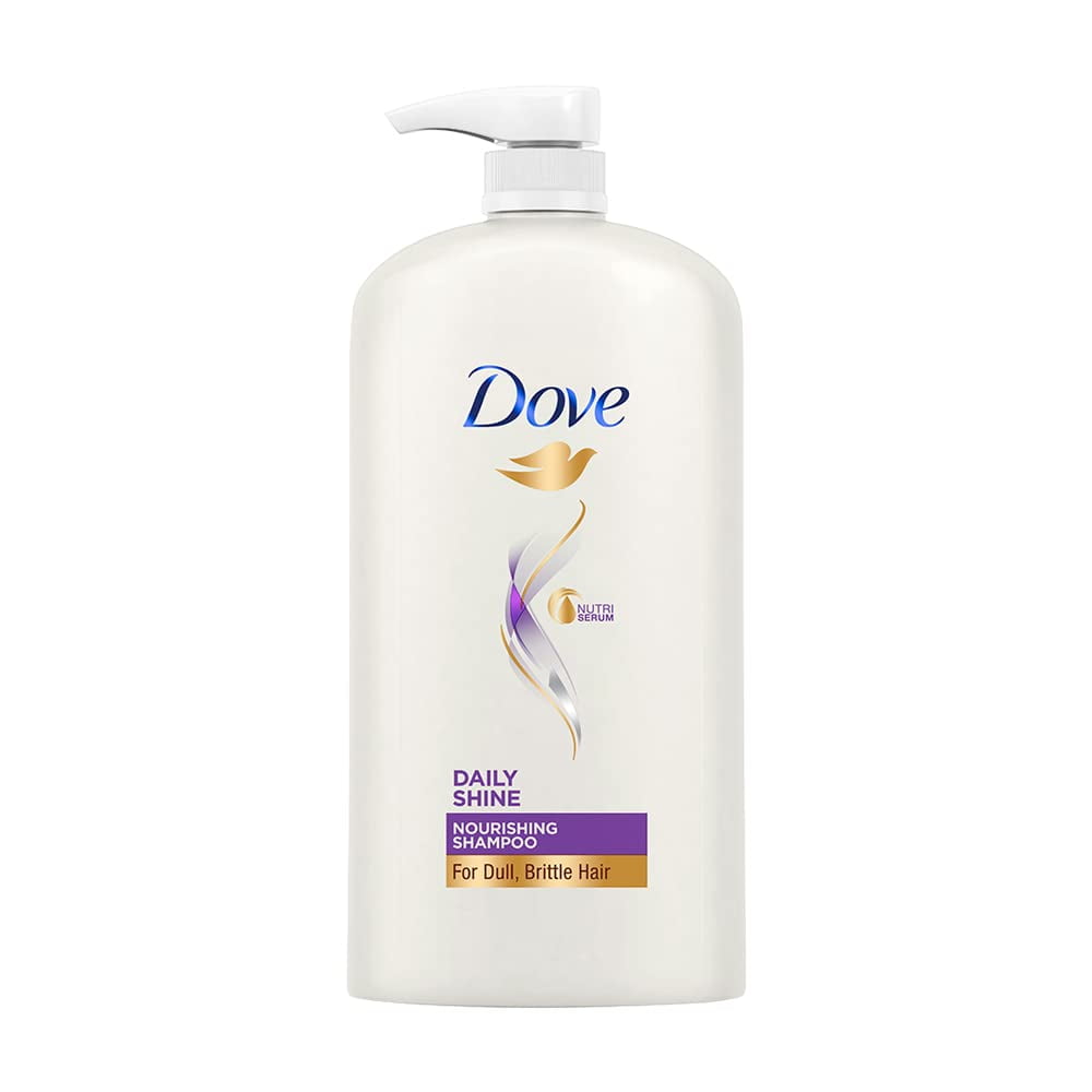 Dove Daily Shine, Shampoo, 1L, for Damaged or Frizzy Hair, Makes Hair Soft, Shiny And Smoo