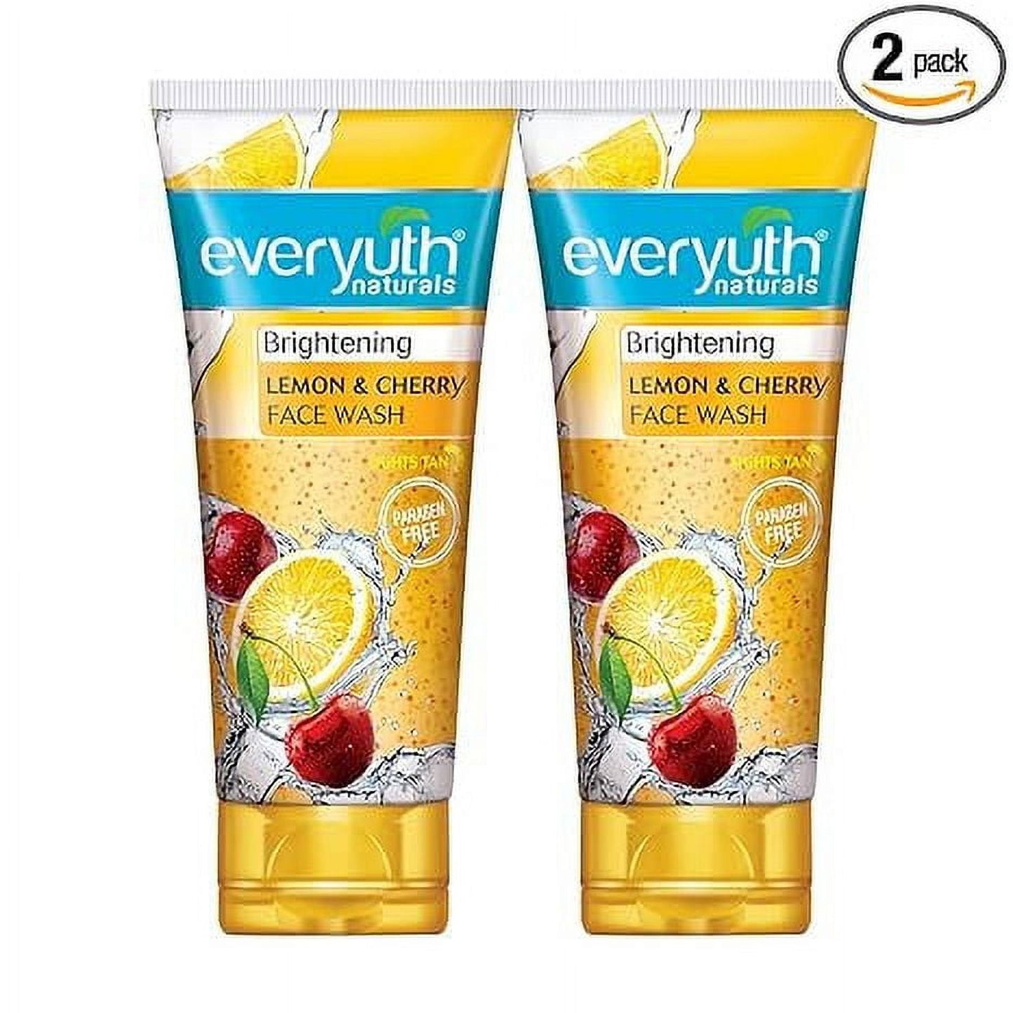 Everyuth Naturals Brightening Lemon&Cherry FaceWash 150 G (Pack Of 2*150g)