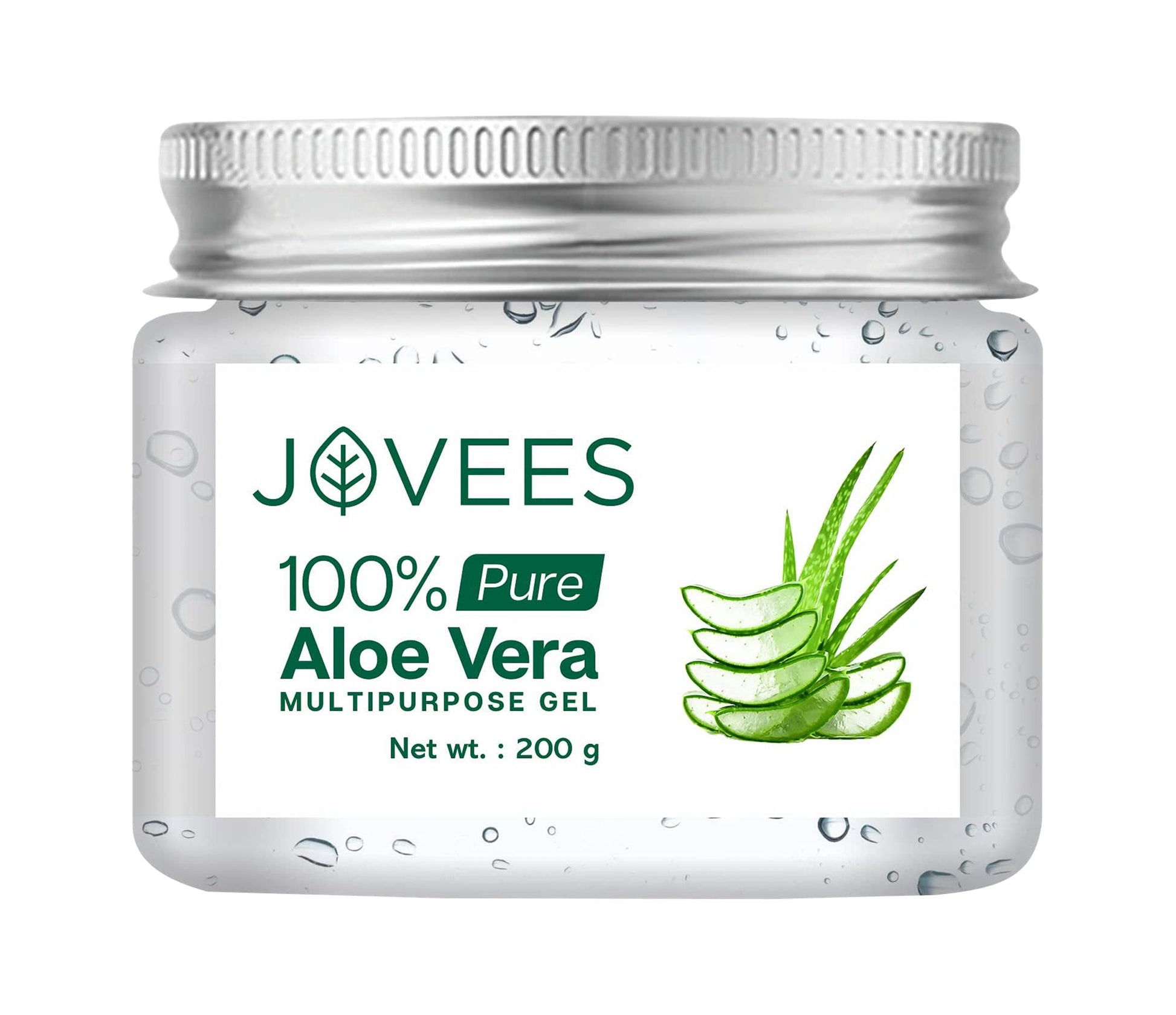 Jovees Herbal 100% Pure Aloe Vera Multipurpose Gel | For Face,Skin & Hair | For Both Men &