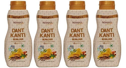 Patanjali Advance Dant Kanti Manjan, 100g (Pack of 4)